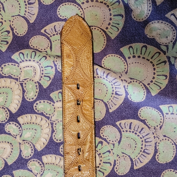 Justin Ostrich Cowboy Belt - Picture 2 of 6